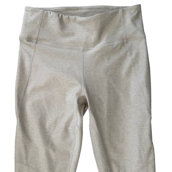 Outdoor Voices 3/4 Warm-Up Legging, Beige/White, Size SMALL - Picture 2 of 8